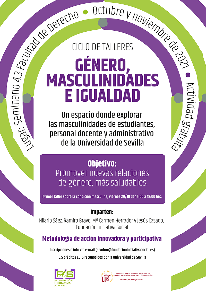 Lee más sobre el artículo Abierta la inscripción en el Ciclo de talleres de Género, Masculinidades e Igualdad