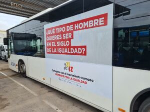 Autobus en cartagena con la imagen 21oct21