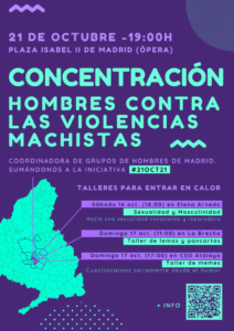 Concentración Hombres contra las violencias machistas - Madrid