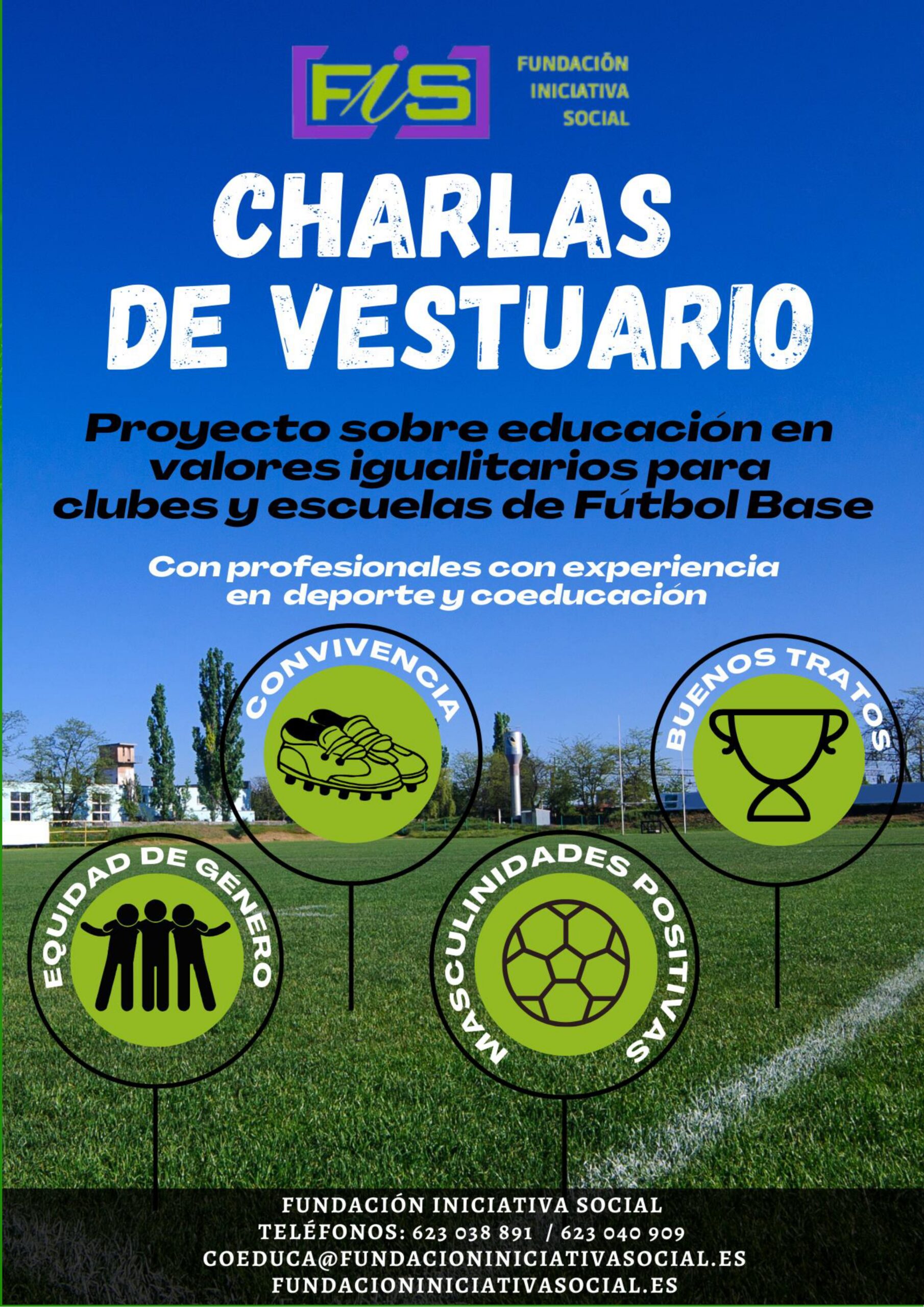 Cartel Charlas de Vestuario Fútbol