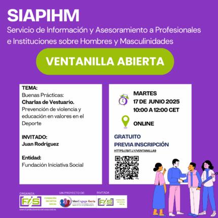 Cartel de la Ventanilla Abierta SIAPIHM sobre Charlas de Vestuario